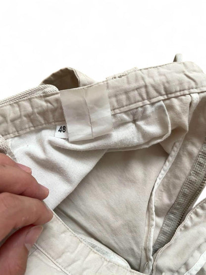 Helmut Lang - Men's Casual Pants Beige Cotton Relaxed Fit