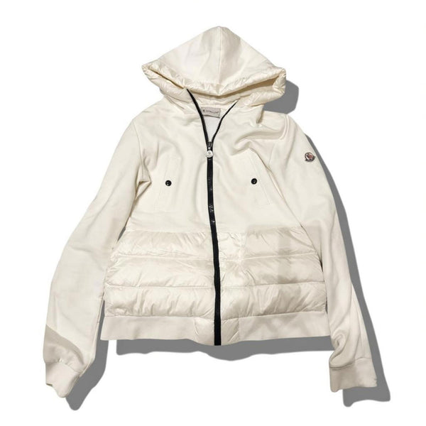 Moncler - XS White Hooded Down Jacket