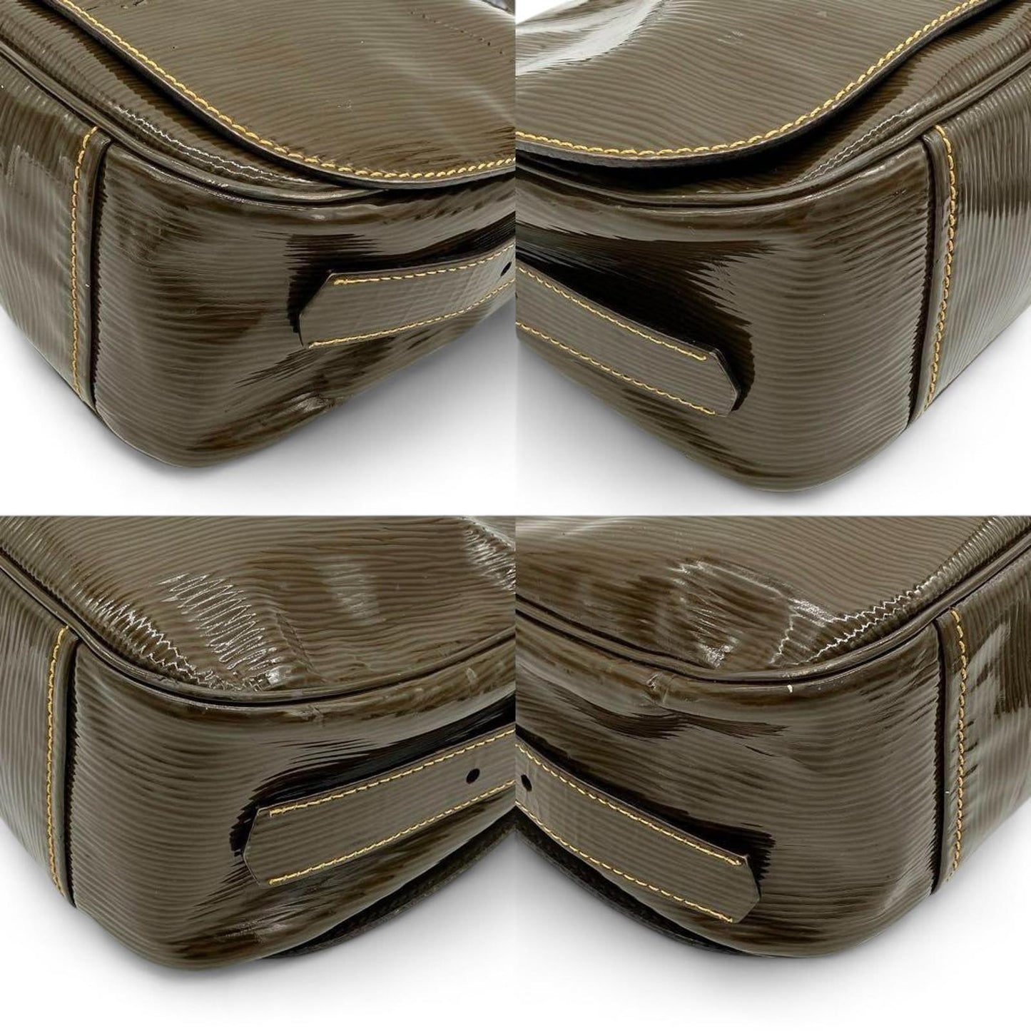 Prada - Brown Patent Leather Shoulder Bag