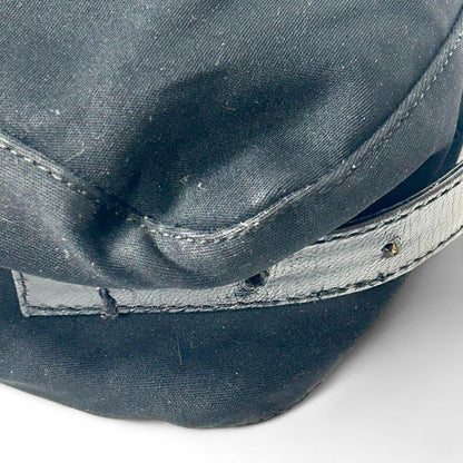 Fendi - Women's Black Shoulder Bag with Silver Buckle