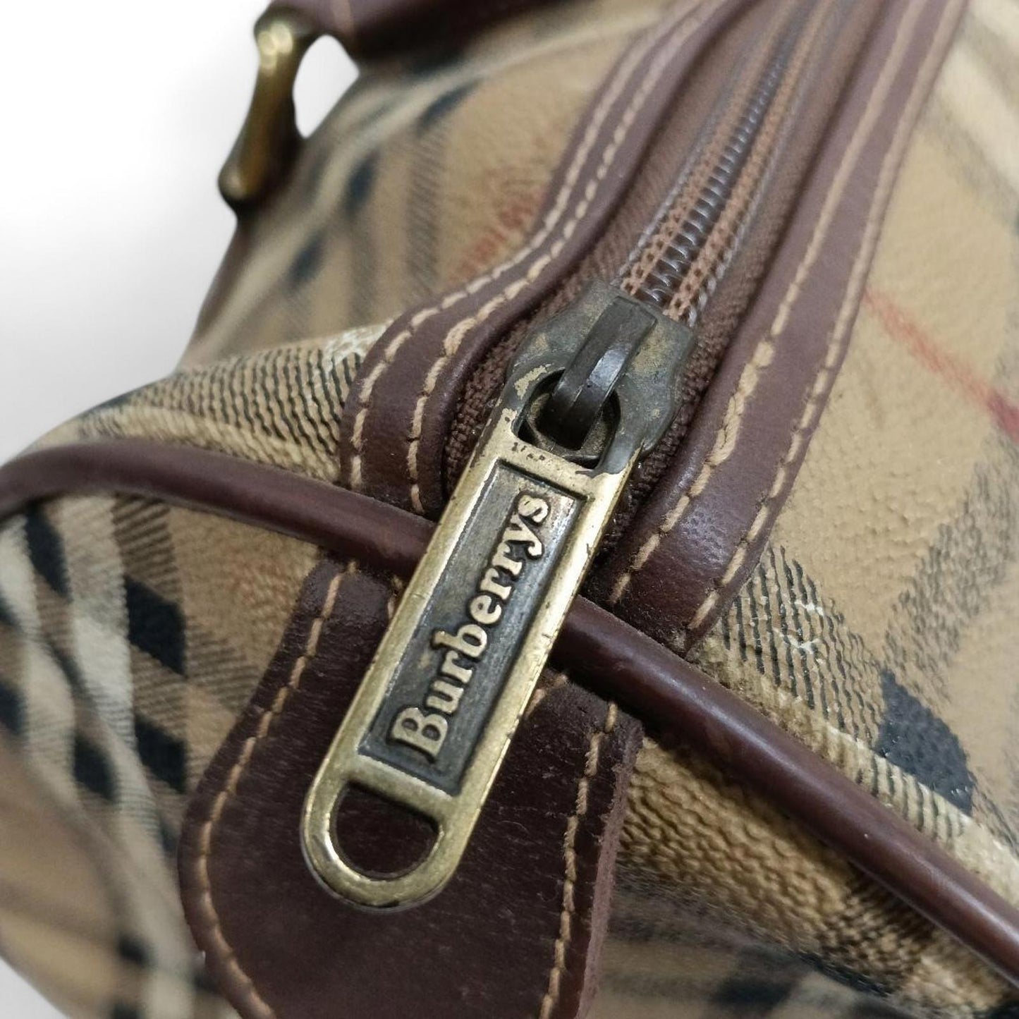 Burberry - Vintage Nova Check Boston Bag