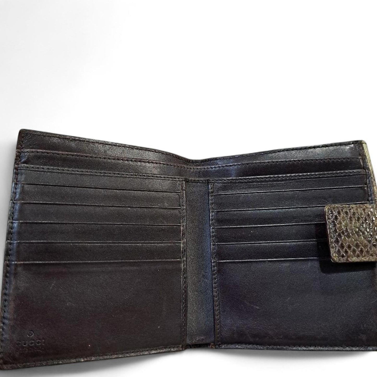 Gucci - Men's Leather Wallet Snake Print