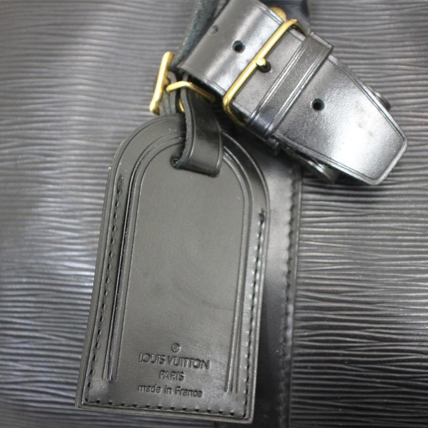 Louis Vuitton - Black Epi Leather Travel Bag