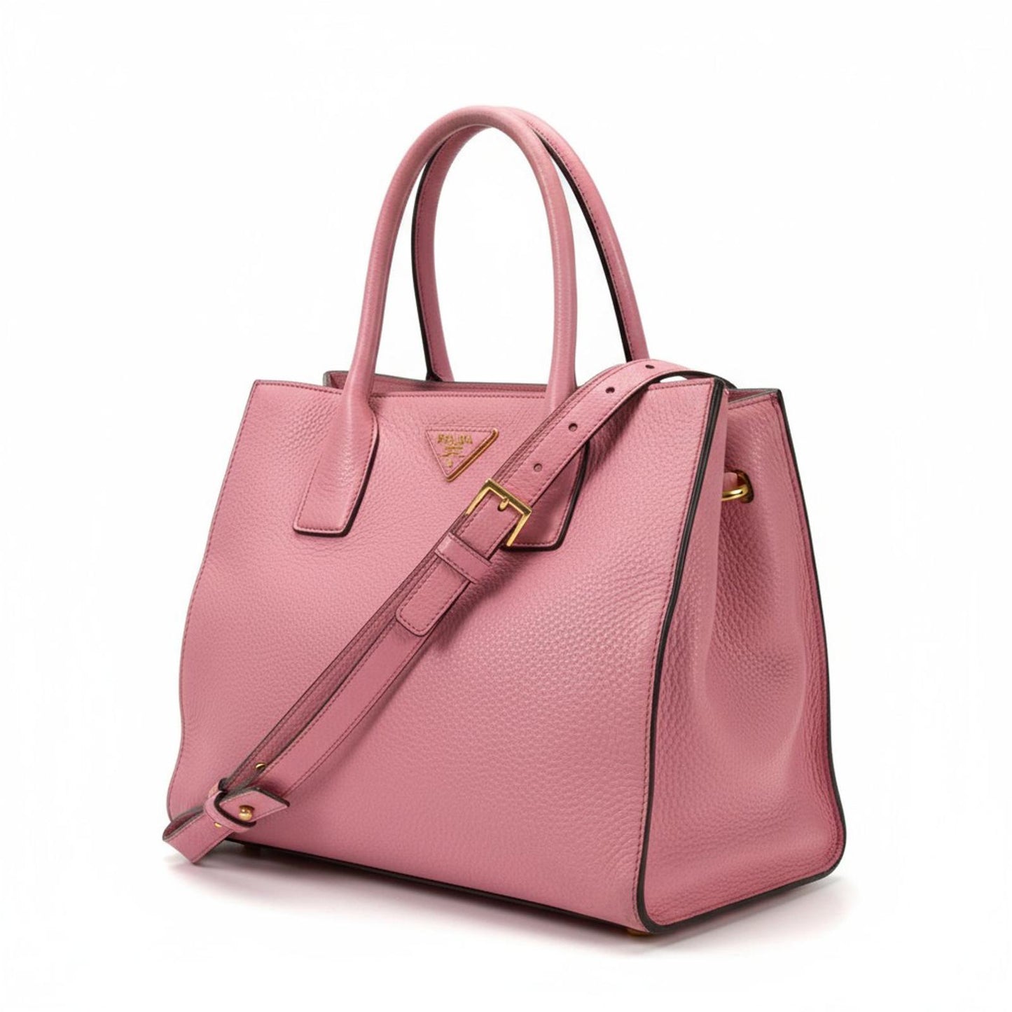 Prada - Pink Leather Tote Bag