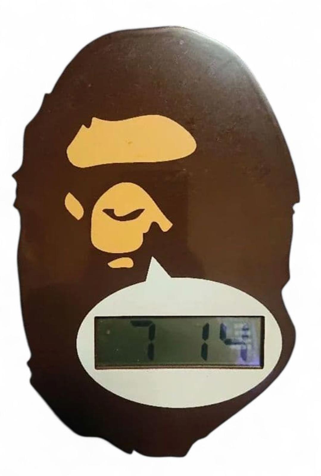 BAPE - Digital Clock Ape Head Design