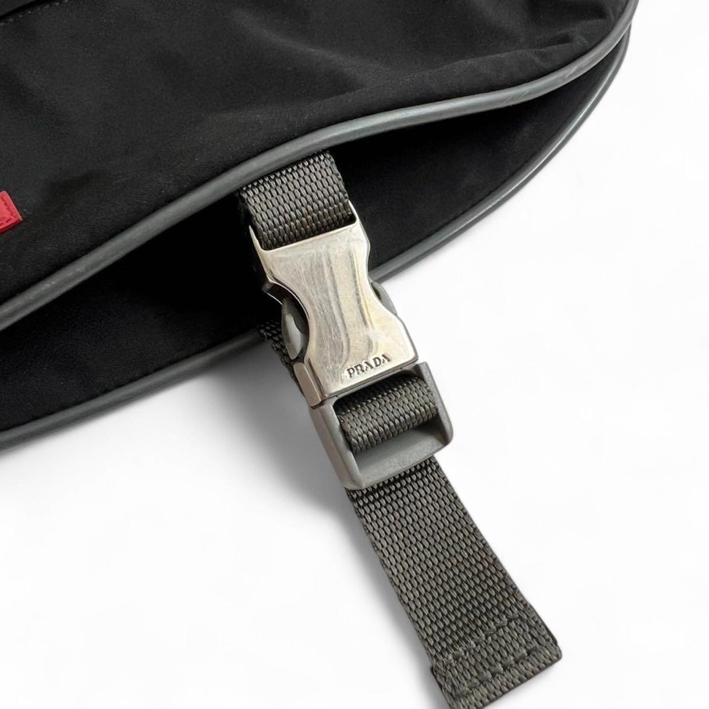 Prada Sport - Black Nylon Shoulder Bag Linea Rossa
