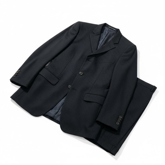 Jean Paul Gaultier - Black Pinstripe Two-Piece Suit Size