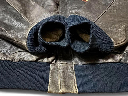 Avirex - Men's Vintage Leather Bomber Jacket