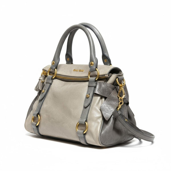 Miu Miu - Leather Bow Detail Handbag