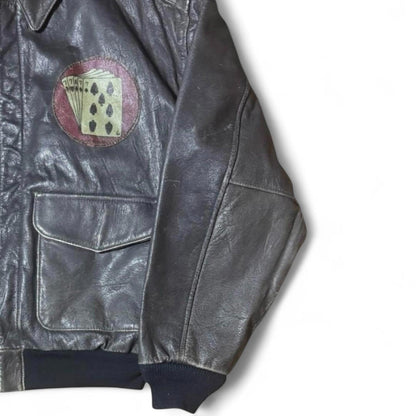 Avirex - Men's Vintage Leather Bomber Jacket