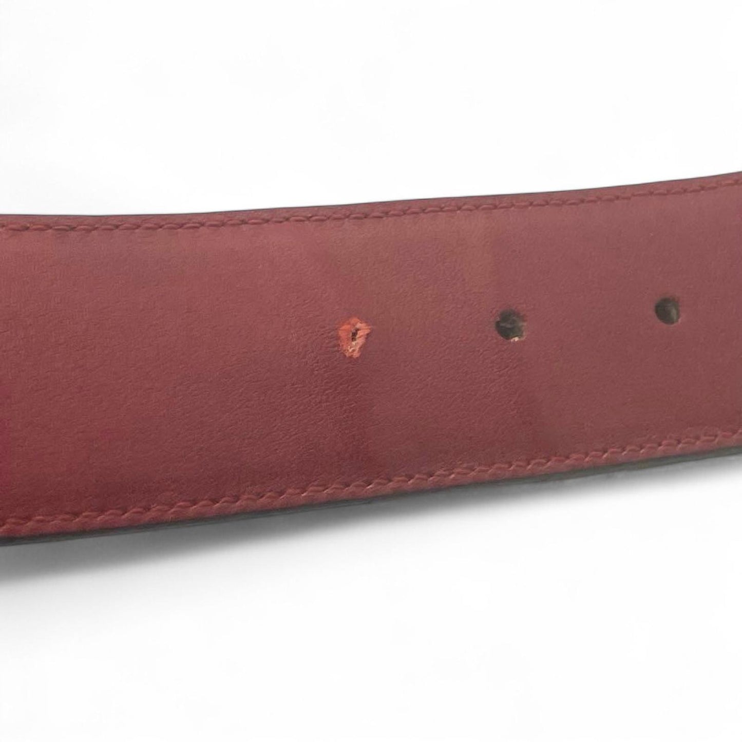 Gucci - Red Patent Leather Belt Gold Heart Buckle