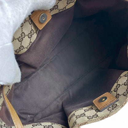 Gucci - Beige Monogram Canvas Tote Handbag