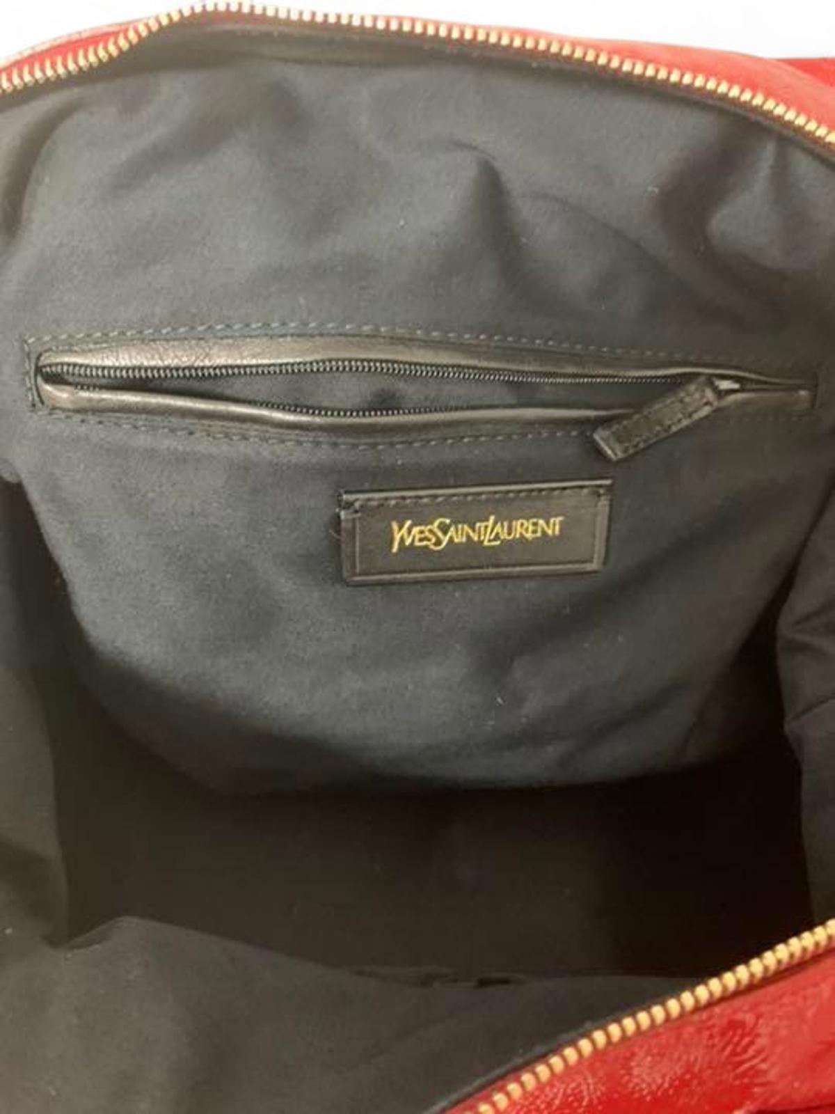 Yves Saint Laurent - Red Patent Leather Large Handbag