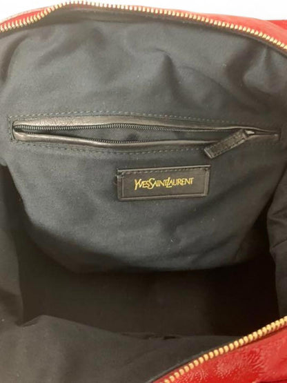 Yves Saint Laurent - Red Patent Leather Large Handbag