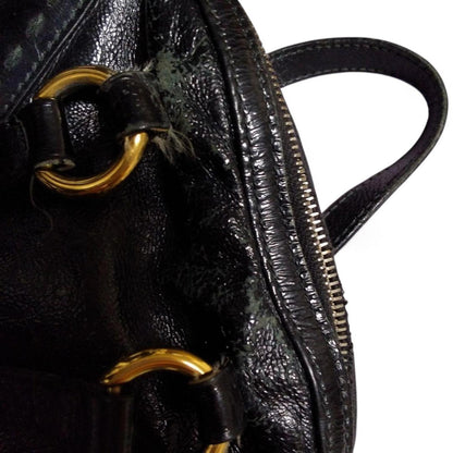 Saint Laurent - Black Leather Satchel Bag