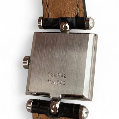 Van Cleef & Arpels - Classic Square Dial Wristwatch Croco