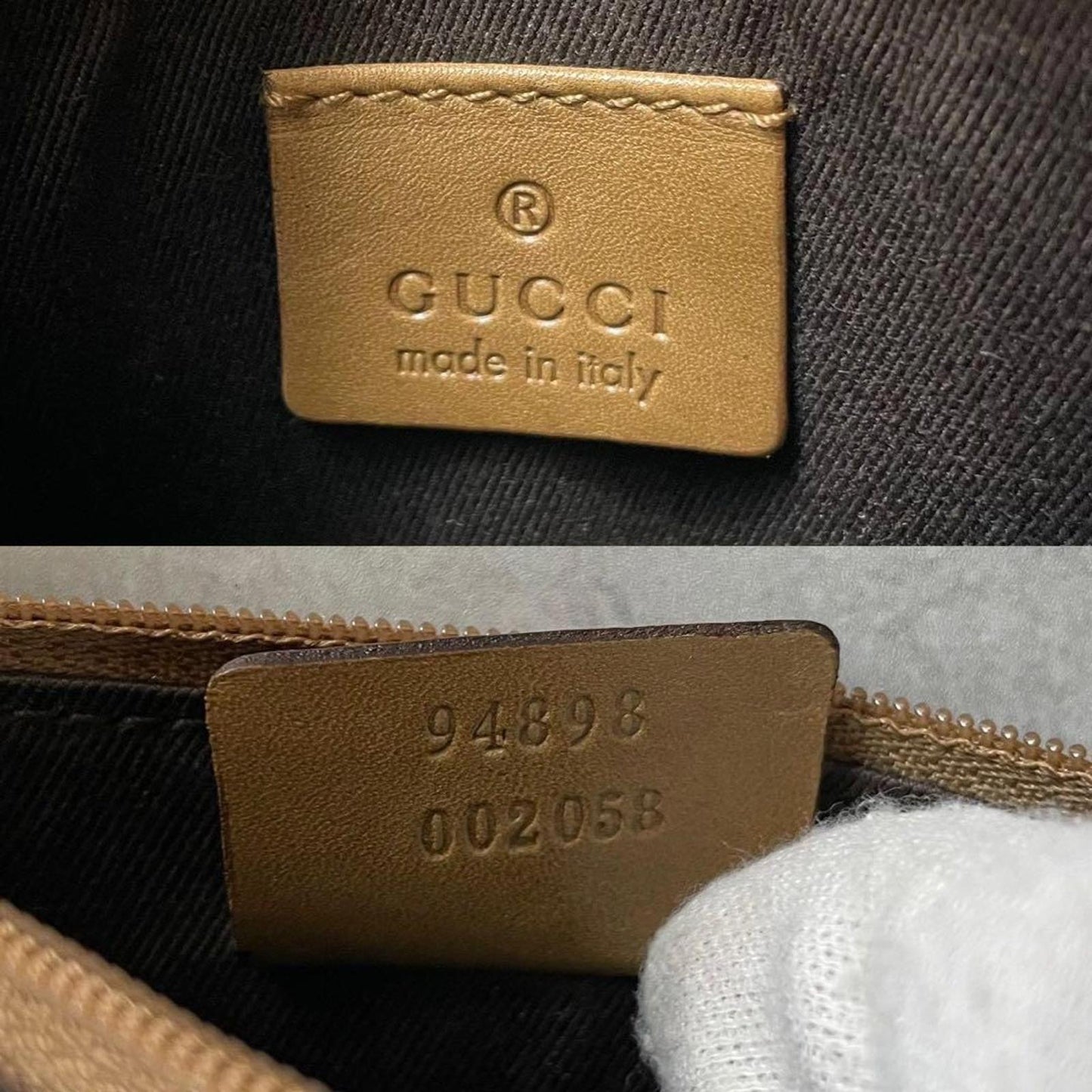 Gucci - Beige Monogram Canvas Tote Handbag