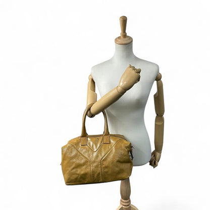 Saint Laurent - Mustard Yellow Patent Leather Handbag