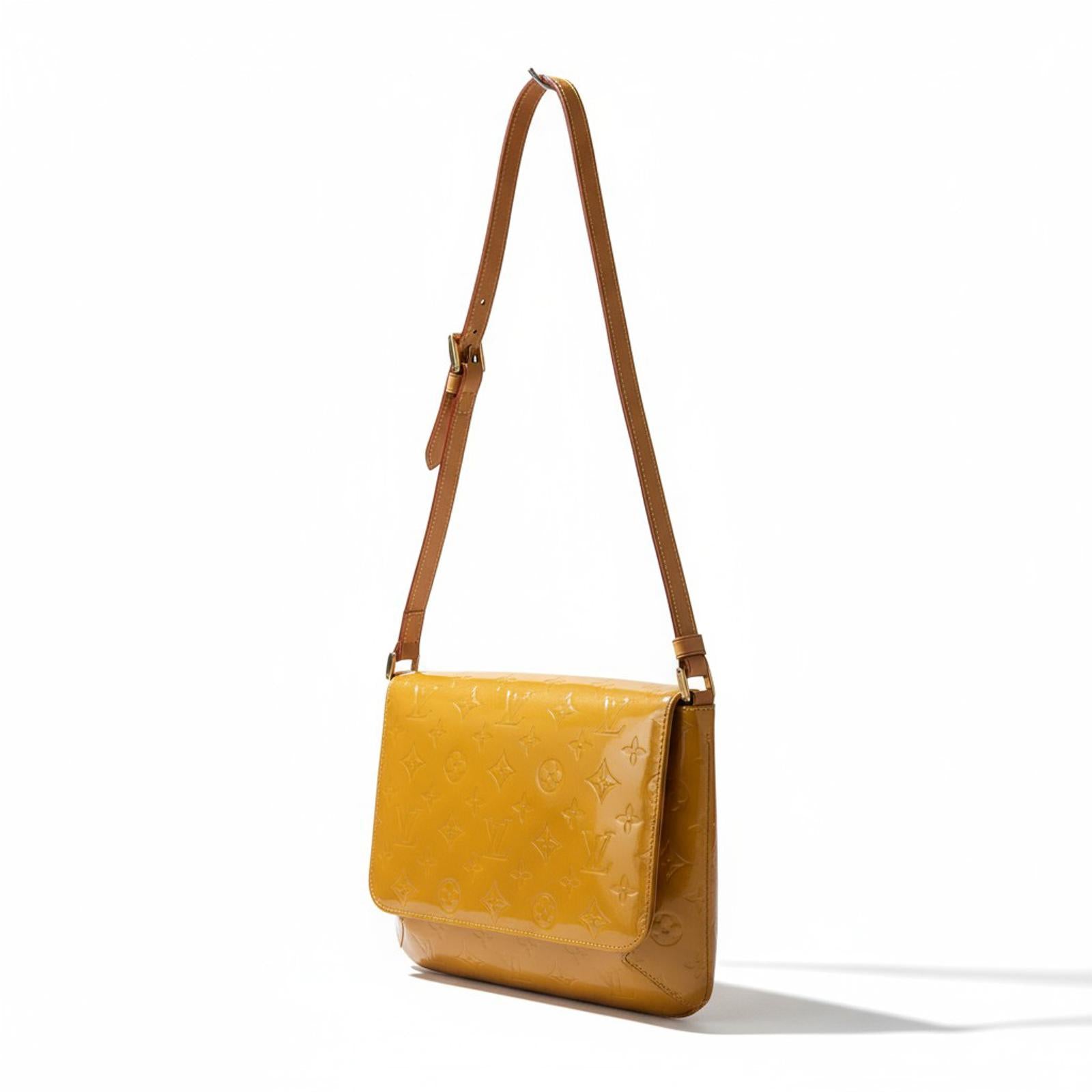 Louis Vuitton - Yellow Monogram Vernis Shoulder Bag