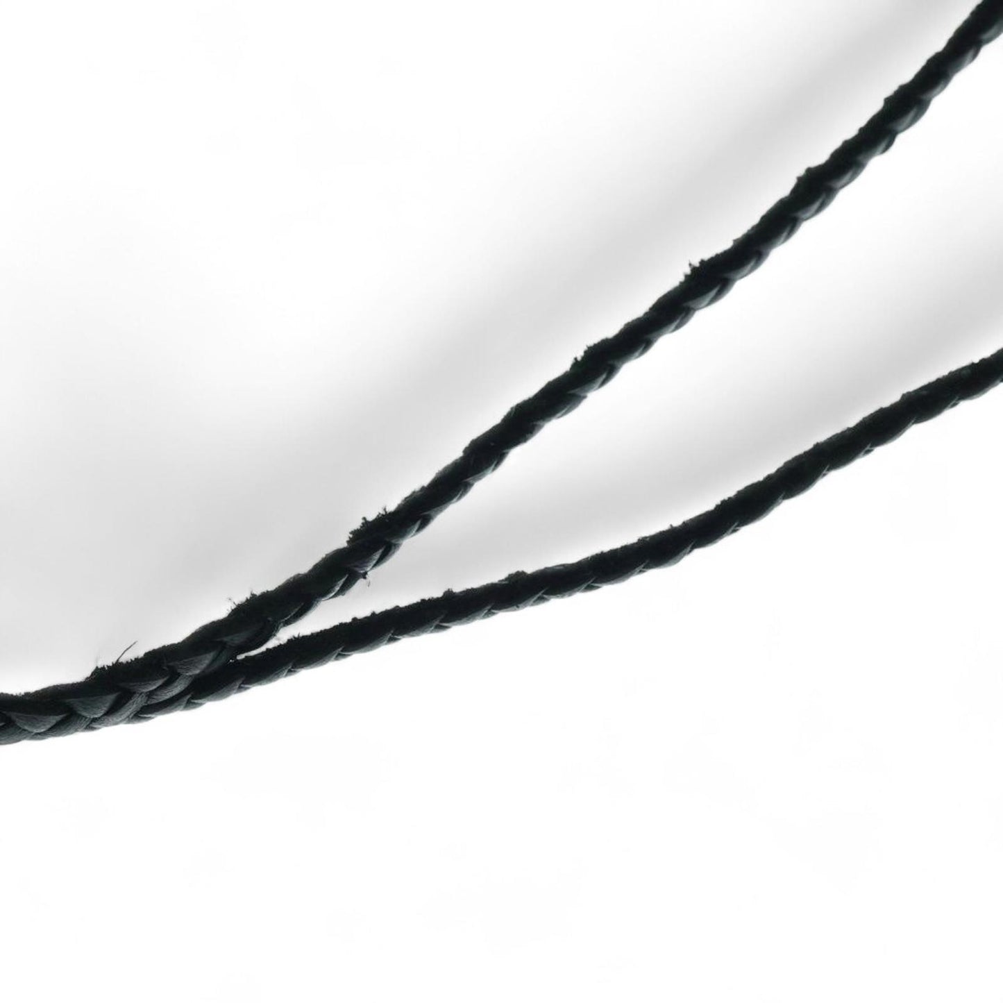 Chrome Hearts - Braided Leather Necklace with Sterling Ends