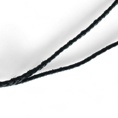 Chrome Hearts - Braided Leather Necklace with Sterling Ends