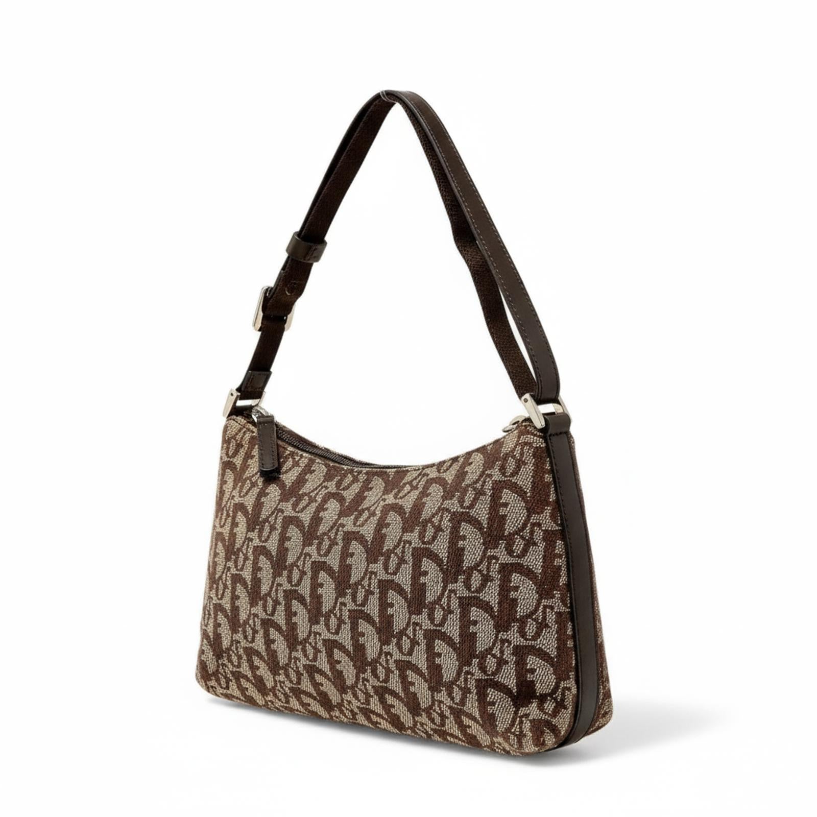 Christian Dior - Brown Monogram Canvas Shoulder Bag