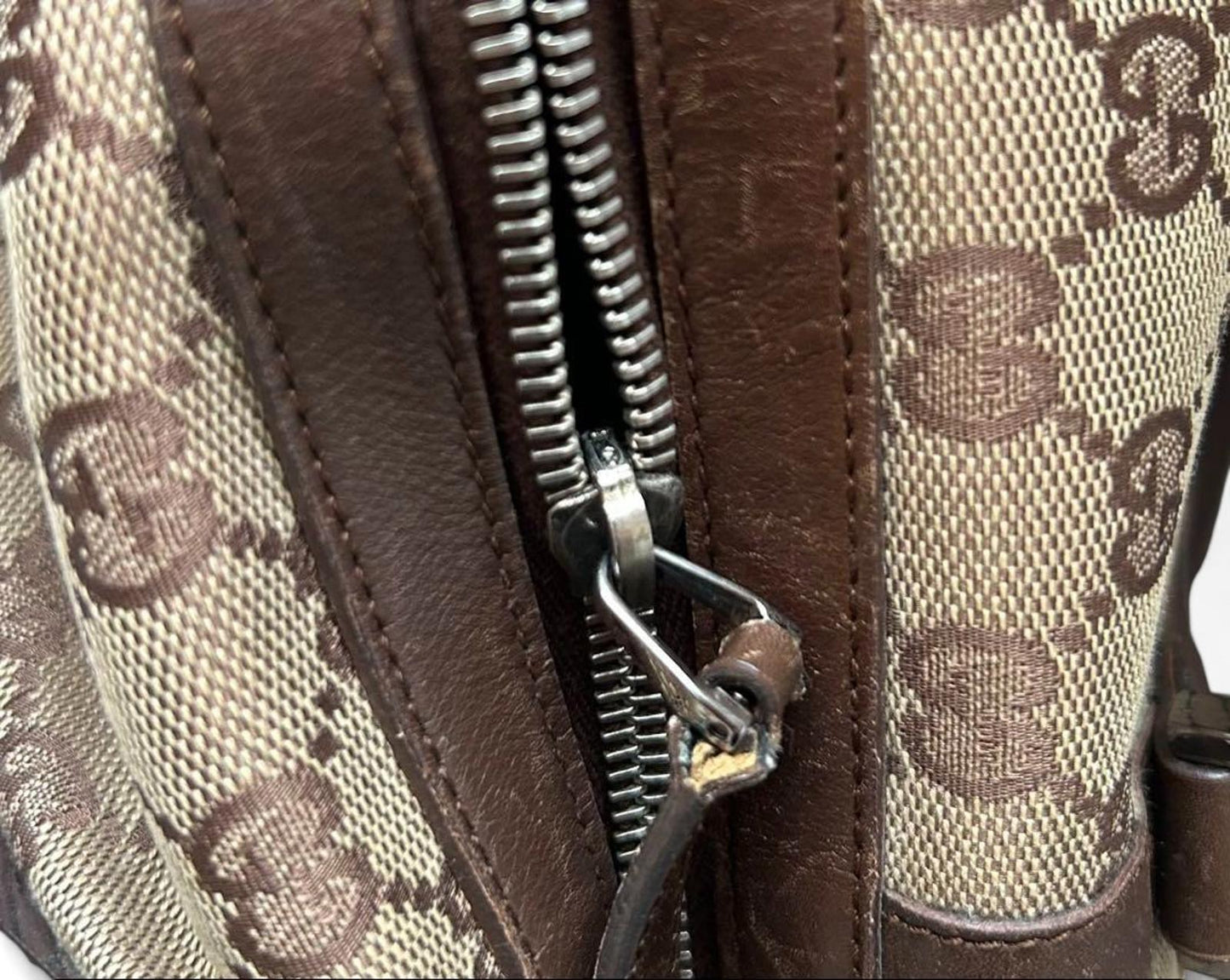 Gucci - Monogram Canvas Shoulder Bag Boston