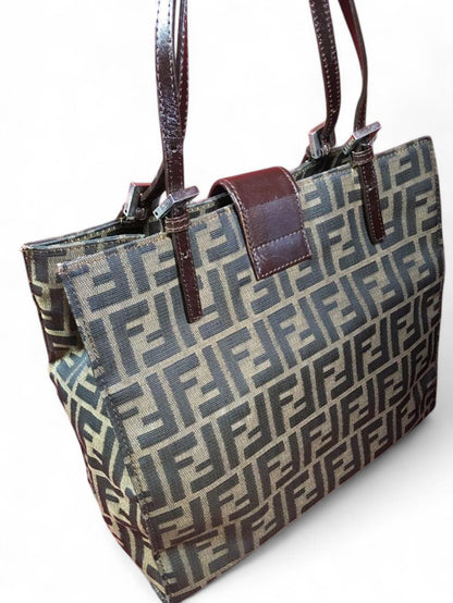 Fendi - Tote Bag Zucca Signature FF Logo