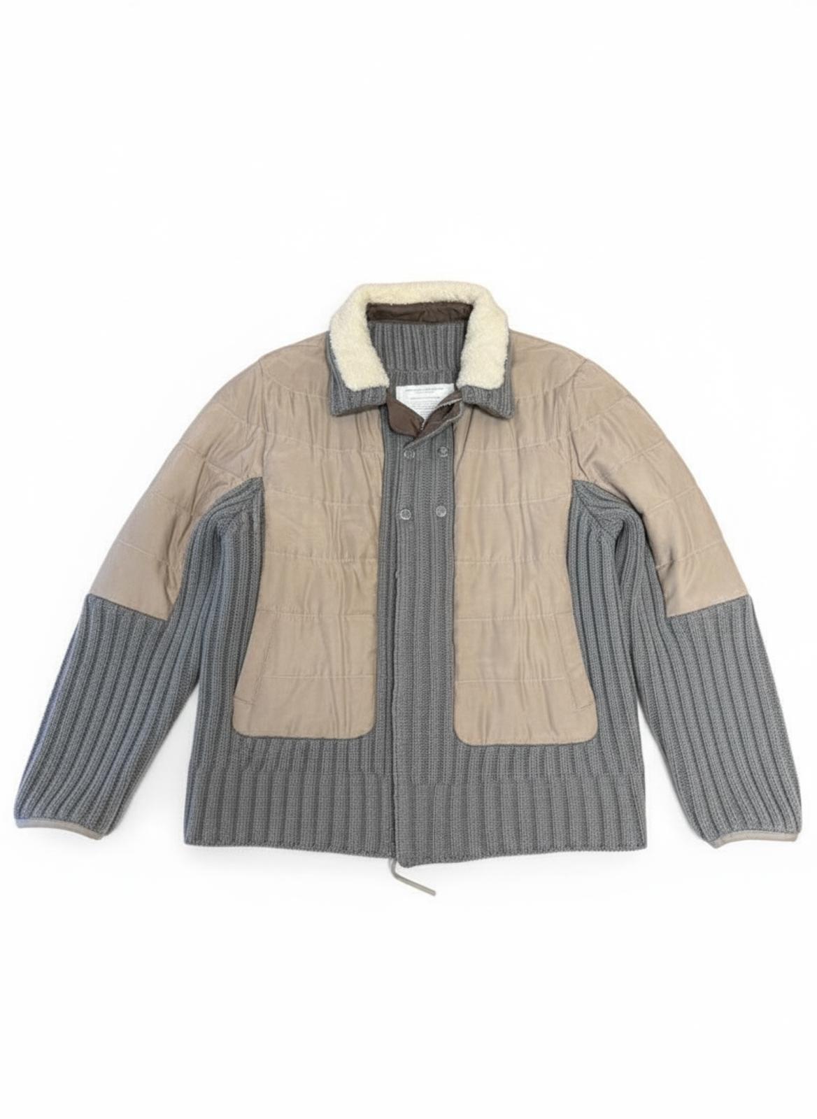 Undercover - Knitted  Padded Full Zip Sweater Jacket