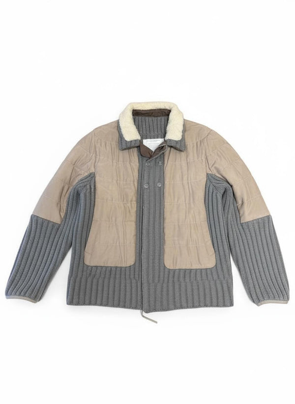 Undercover - Knitted  Padded Full Zip Sweater Jacket