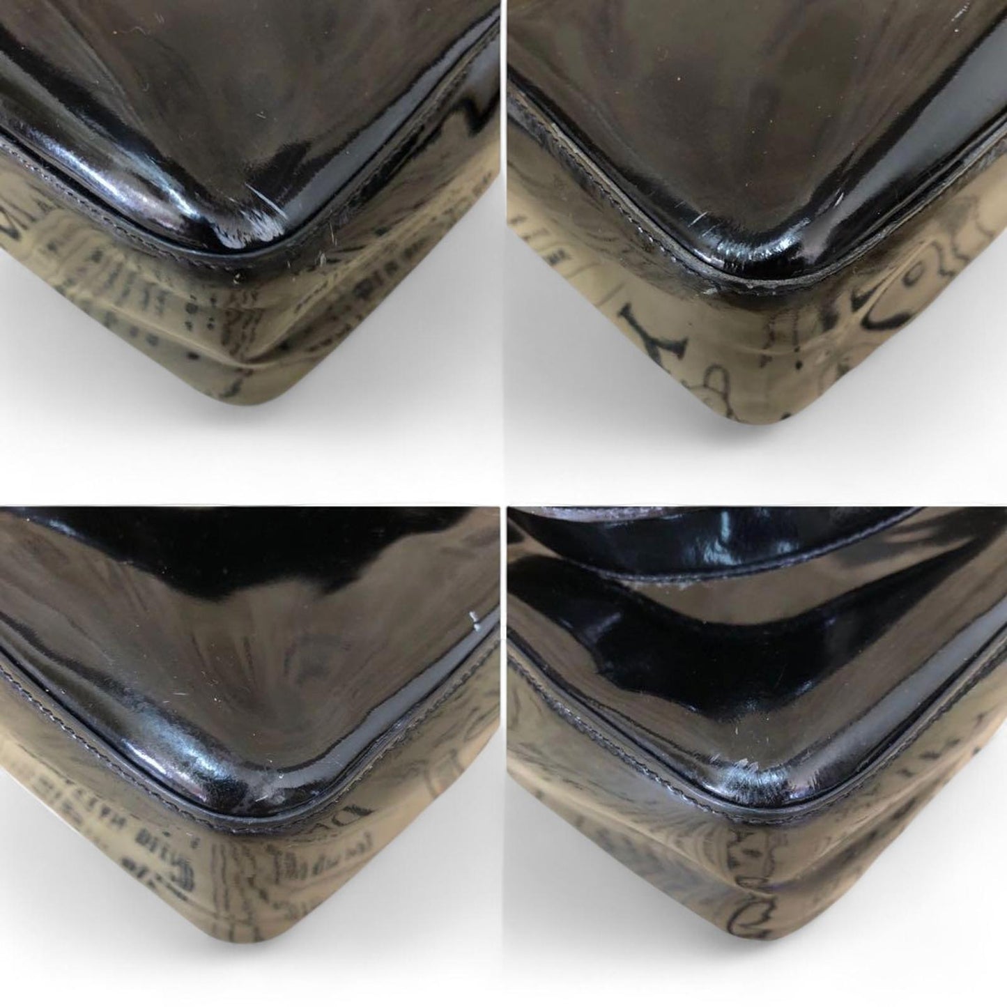 Chanel - Black Patent Leather Tote Bag