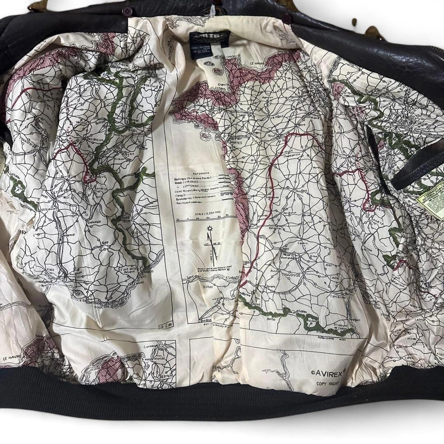 Avirex - U.S. Navy G-1 Leather Flight Jacket with Military P