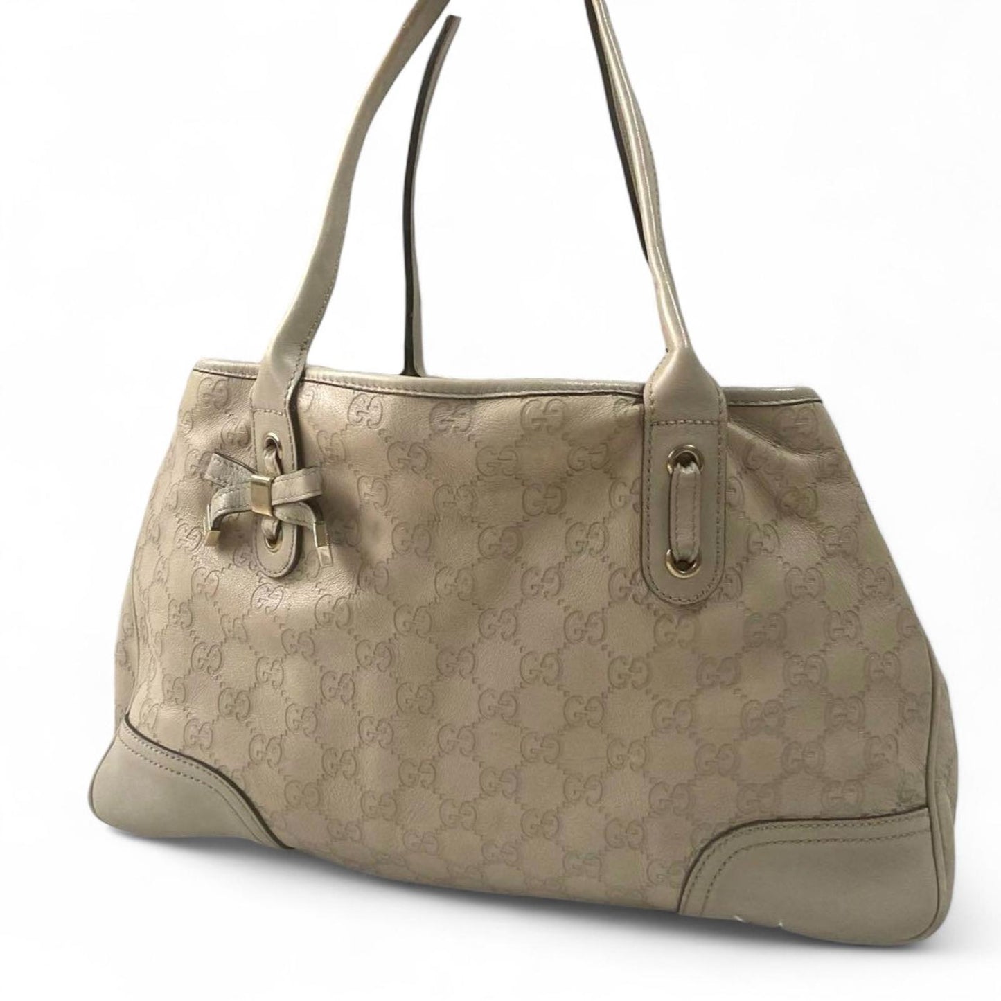 Gucci - Beige Monogram GG Canvas Tote Bag