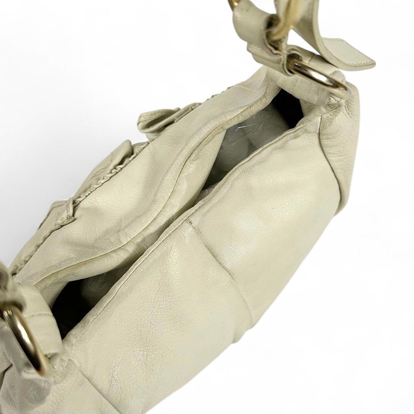 Yves Saint Laurent - Women's Ruffled Leather Handbag