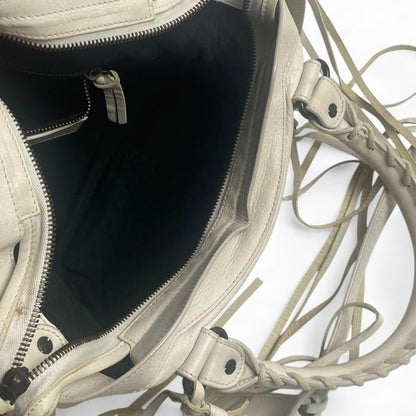 Balenciaga - White City Leather Shoulder Bag