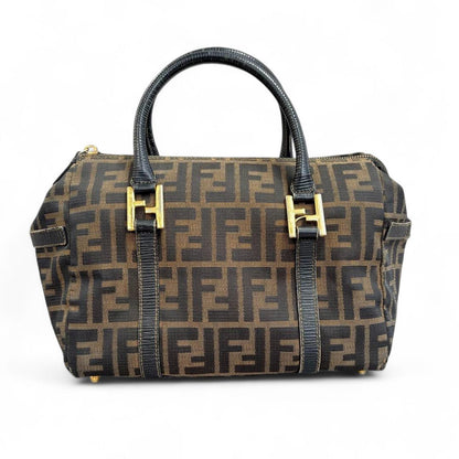 Fendi - Monogram Canvas Handbag with Leather Handles