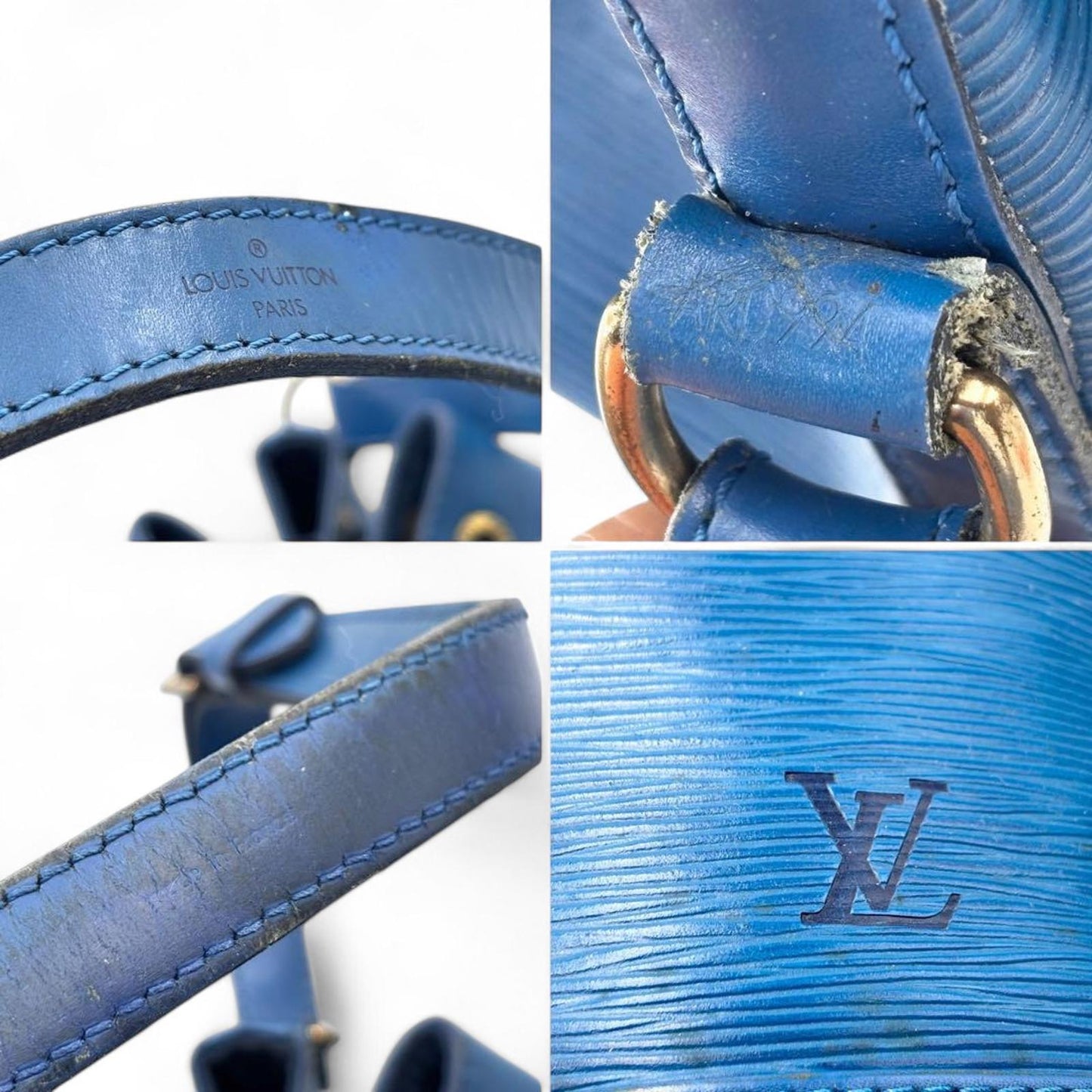 Louis Vuitton - Blue Epi Leather Noé Bucket Bag