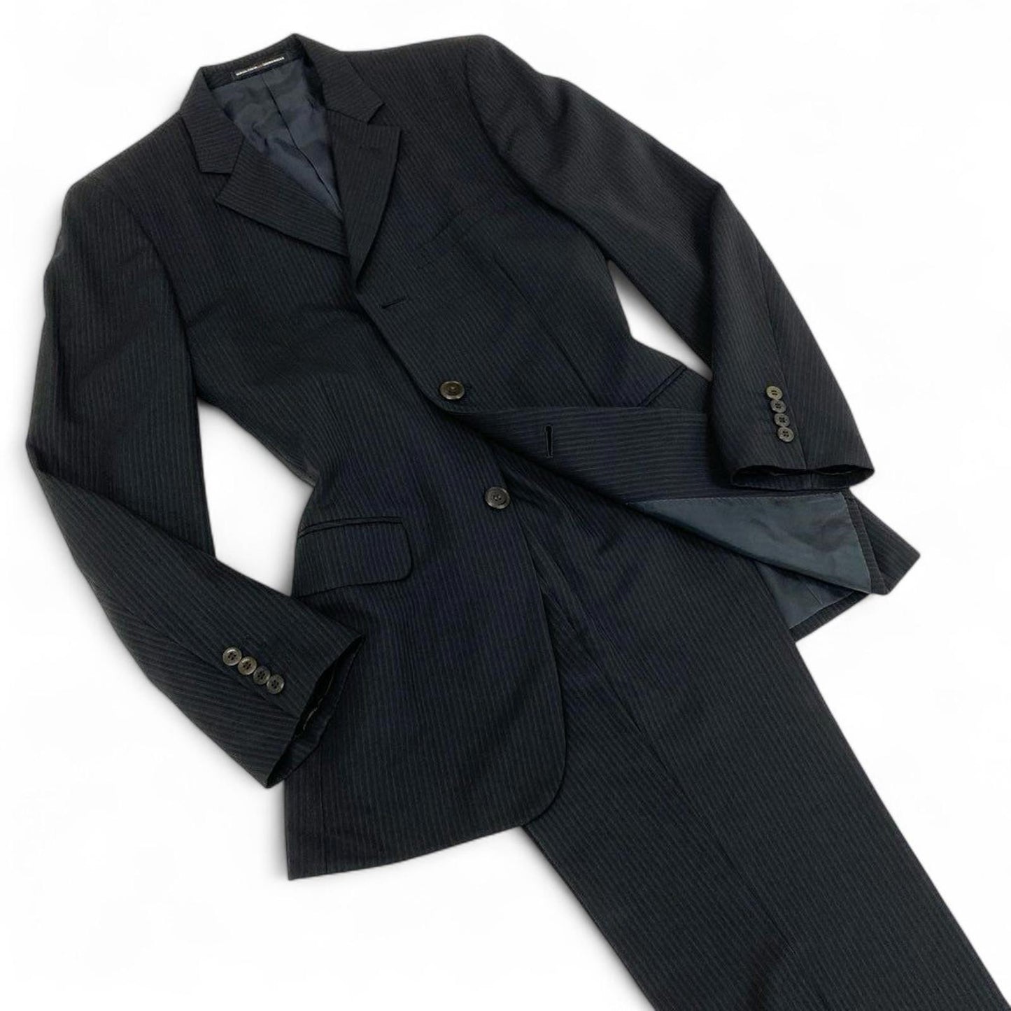 Jean Paul Gaultier - Black Pinstripe Two-Piece Suit Size