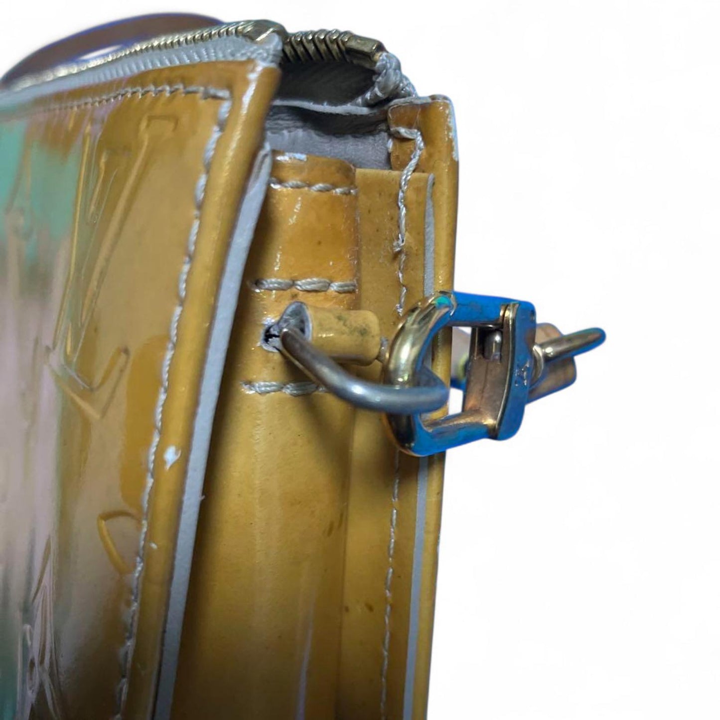 Louis Vuitton - Yellow Monogram Vernis Leather Shoulder Bag