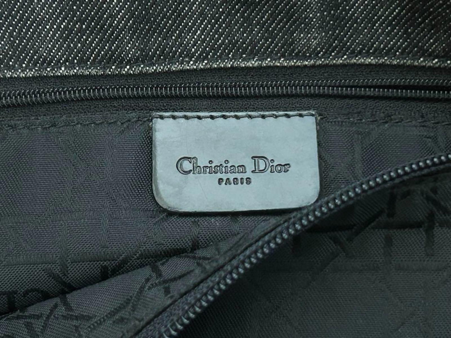 Dior - Denim Tote Bag with Charm Detail