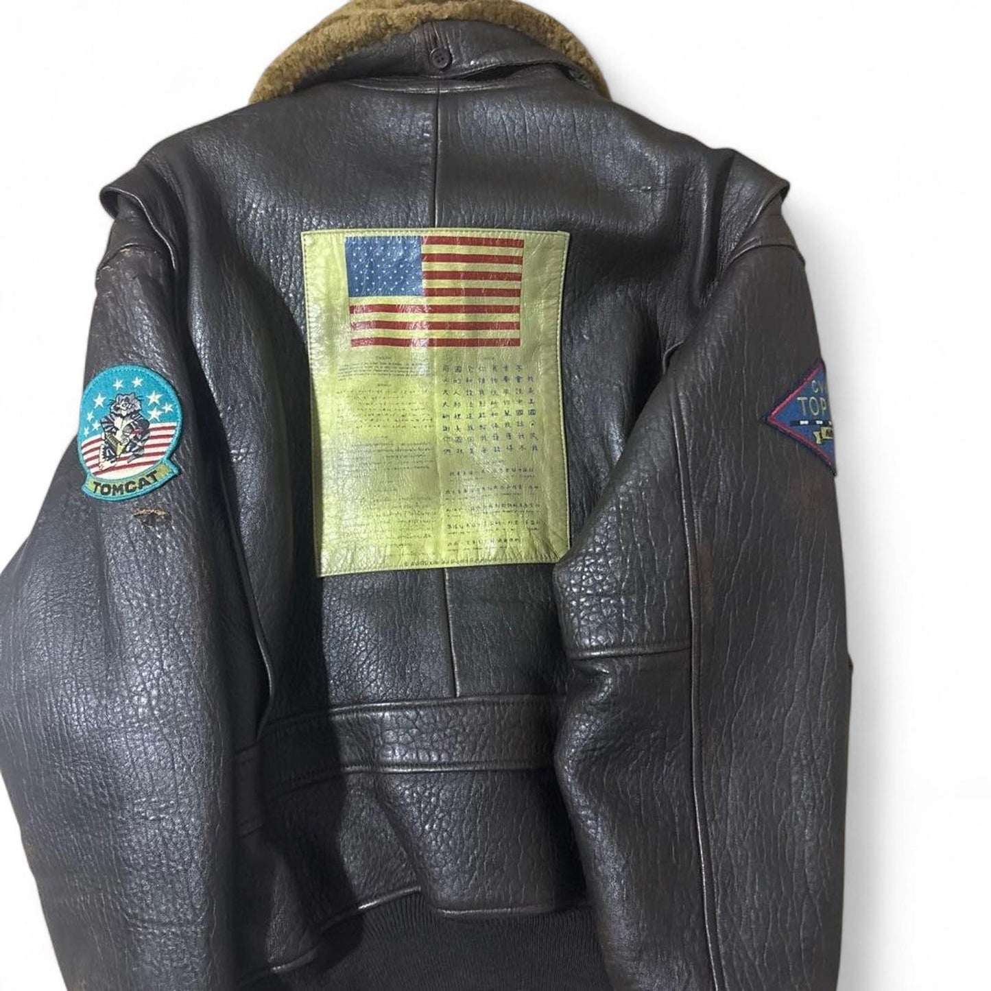 Avirex - U.S. Navy G-1 Leather Flight Jacket with Military P