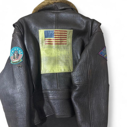 Avirex - U.S. Navy G-1 Leather Flight Jacket with Military P