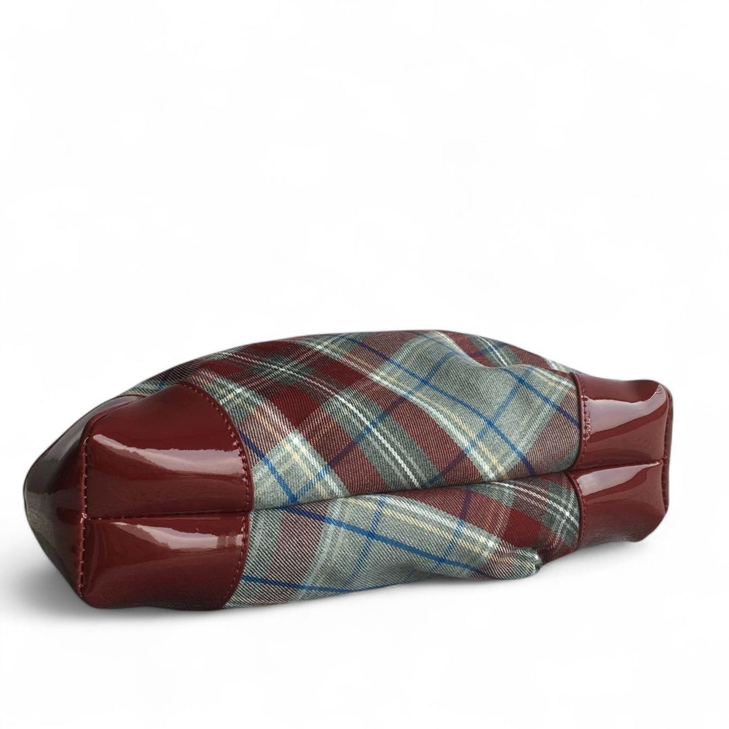 Vivienne Westwood - Plaid Pattern Shoulder Bag Burgundy