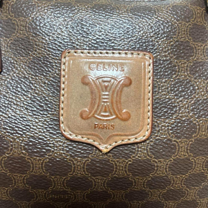 Celine - Vintage Brown Monogram Satchel Bag