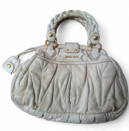 Miu Miu - Matelasse White Handbag Vintage