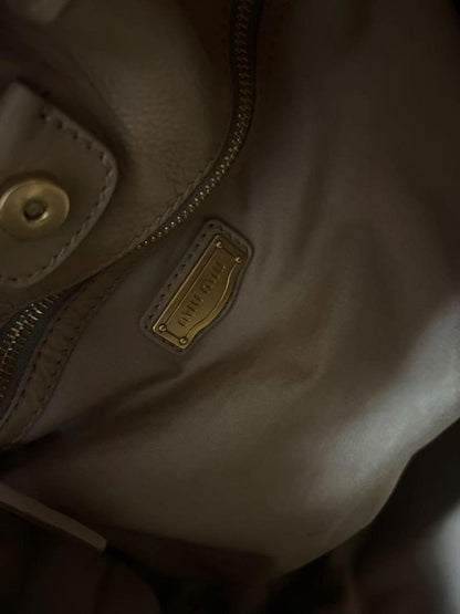 Miu Miu - Beige Leather Handbag