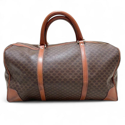 Celine - Vintage Brown Monogram Travel Boston Bag