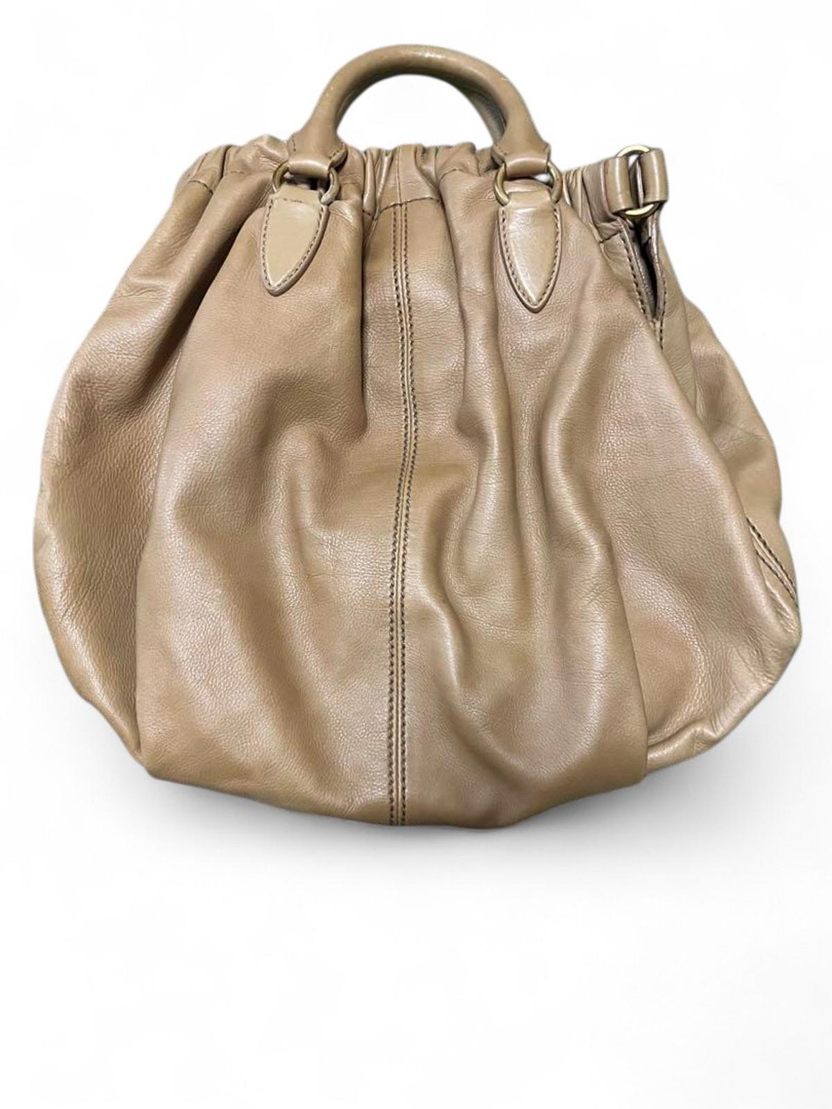 Miu Miu - Beige Leather Handbag