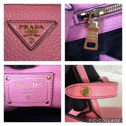 Prada - Pink Leather Tote Bag