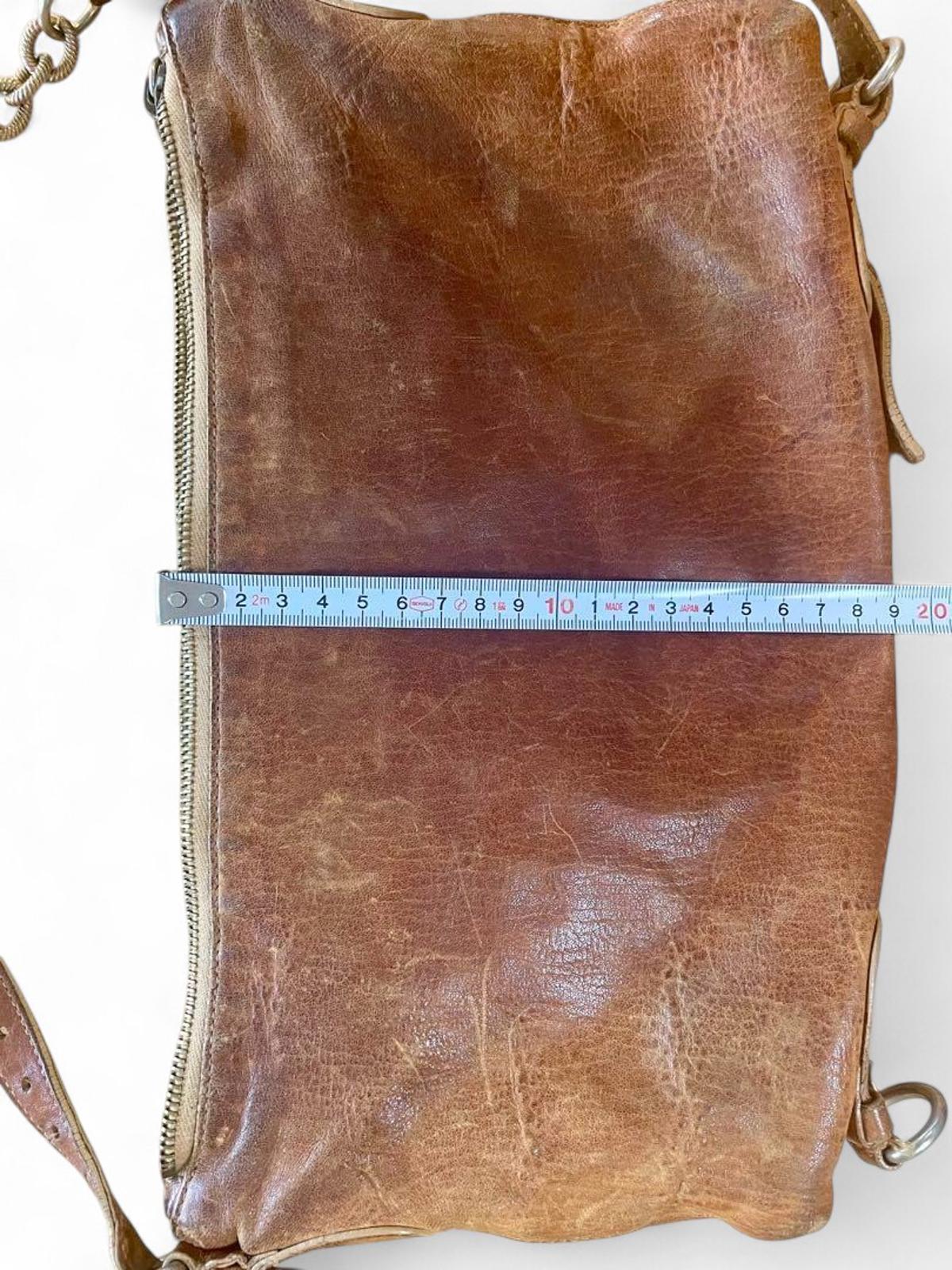 Miu Miu - Brown Leather Shoulder Bag Chain Detail